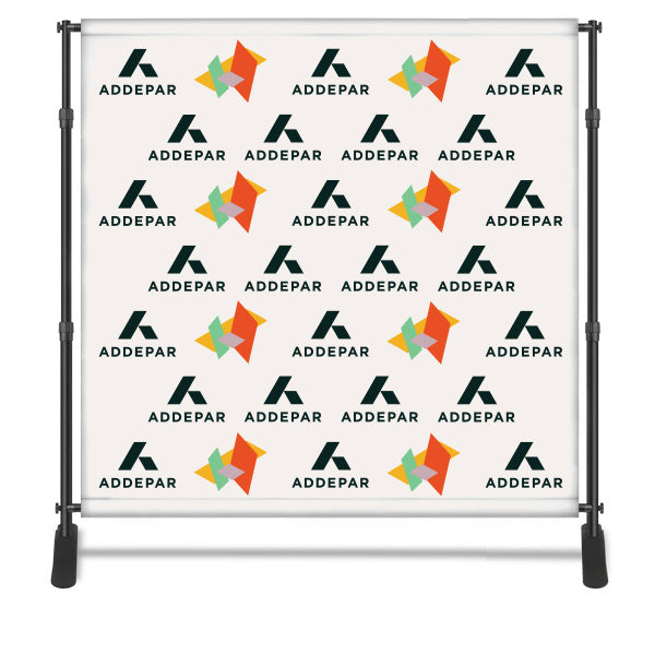 BACKDROP STEP-AND-REPEAT WITH STAND