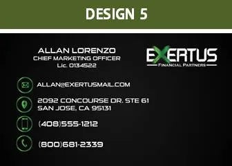 EXERTUS EXCLUSIVE BUSINESS CARD ARTWORK & PRINT (STANDARD 3.5X2)