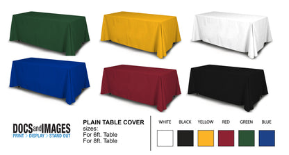 BLANK TABLE COVER
