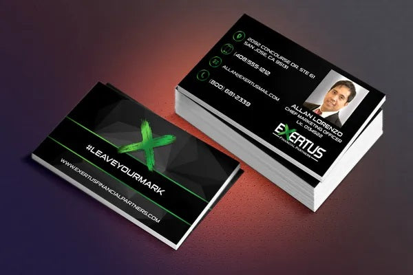 EXERTUS EXCLUSIVE BUSINESS CARD ARTWORK & PRINT (STANDARD 3.5X2)